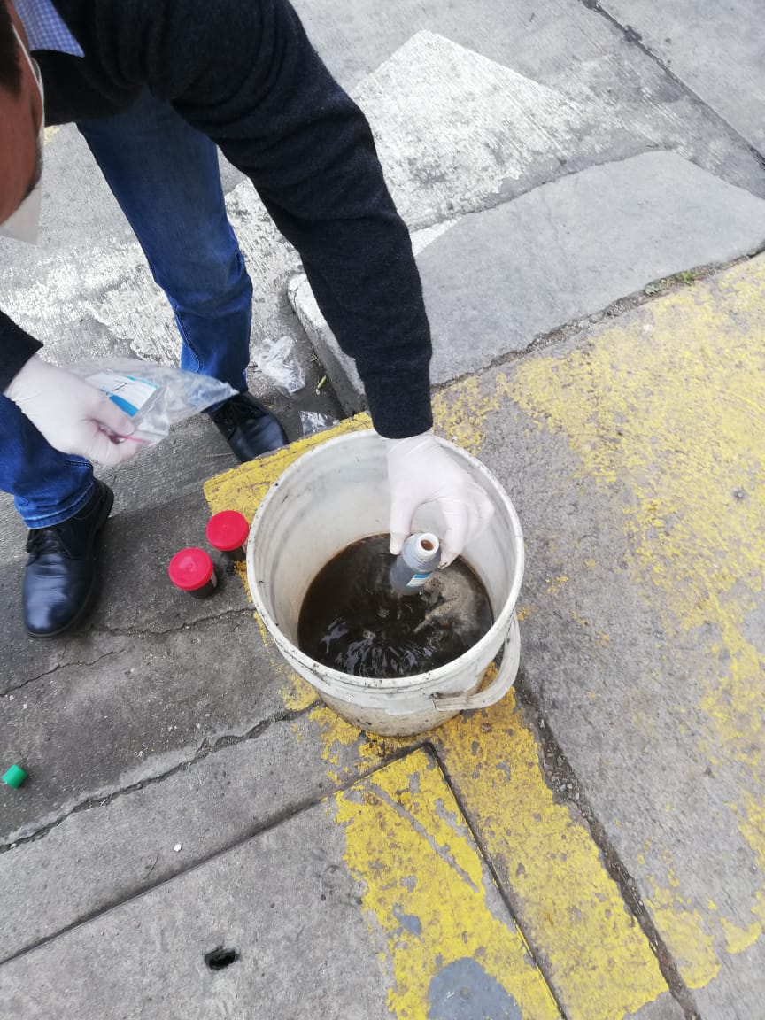 Agua de lavado Día 0 — sin biotratamiento