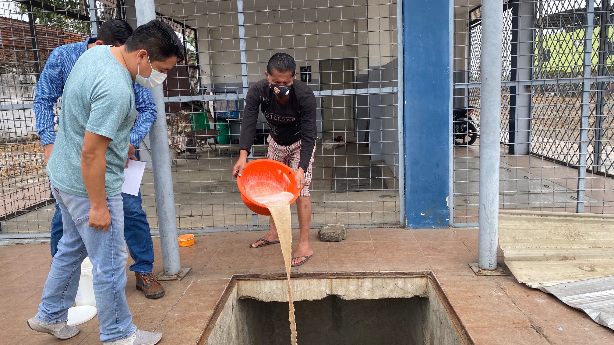 Aplicación en la estación de bombeo